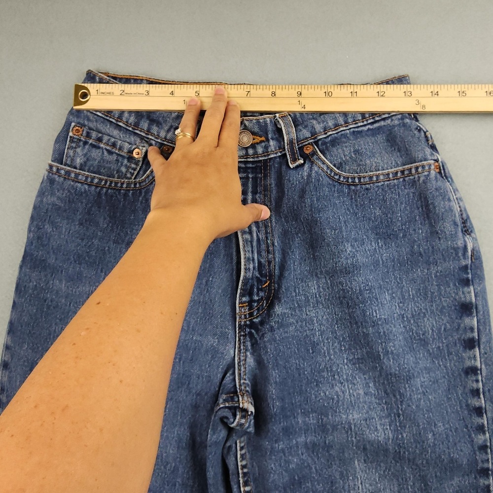 Vintage Levi's 512 Slim Tapered Jeans Juniors 9 Blue High Rise Denim USA 90s - Picture 5 of 12